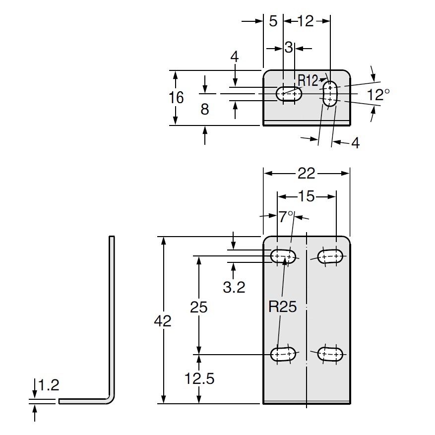 紅外線光電傳感器 光電開關(guān) 安裝支架 CAD